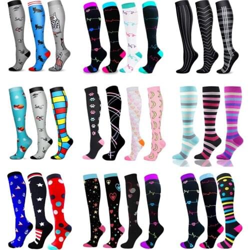 Dropshipping Compression Stockings Unisex Varicose Veins Socks Men & Women Nurse Running Flight Travels Pressure Socks