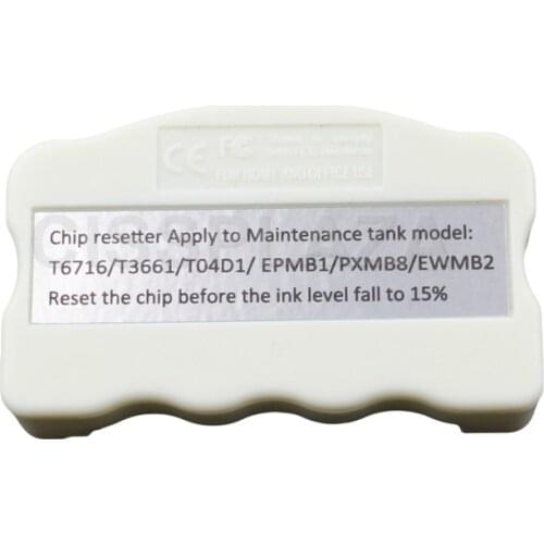 CISSPLAZA 1pc T6716 Waste Ink Maintenance Tank Chip Resetter compatible For EPSON M5299 M5799 C5710 C5790 C5290 C5210