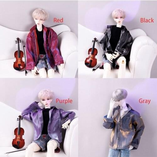 BJD Long-sleeved Shirt Top Clothing for Male 1/4 1/3 SD17 SD13 ,Shirt for 1/4 msd,1/3 SD17 Uncle Customized Doll Clothes