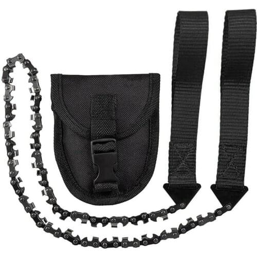 24-inch Portable Wire Saw Outdoor Survival Hand Zipper Saw Wire Saw Handheld Chainsaw Wood Cutting Tool for Garden11 / 33Tooth