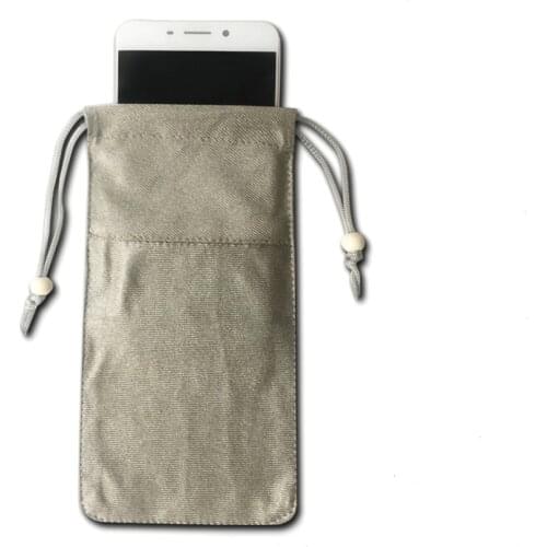 EMF Protection Phone Pouch Radiation-Blocker EMF Shielding Signal Shielding Silver Fiber Cell Phone Case Phone Pocket