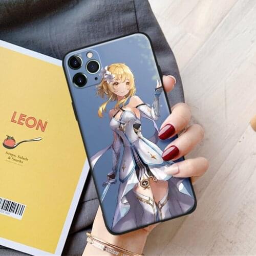 Lumine Genshin Impact fanart silicone for iPhone Se 6 6s 7 8 Plus X XR XS 11 12 Mini Pro Max glass TPU phone case cover shell