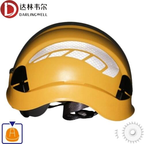 DARLINGWELL Reflective Hard Hat Night Work Safety Helmet With High Vis Reflection Tape Outdoor Riding Climing Rescue Traffic Cap