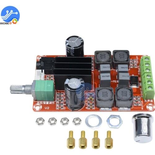 TPA3116D2 Digital Amplifier Board Class D Dual Channel 2*50W 2X50W DC5-24V Audio Stereo Sound Board Speaker Volume Control