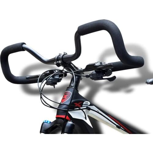 Bicycle Handlebar Mountain Road Bike Butterfly Handlebar Bicycle Bike Fixed Gear Rebuilding Aluminum 31.8*620mm With Cover