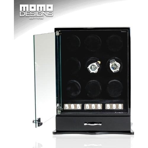 High quality Wooden Watch winder cabinet hose winder 9 Automatic watch winder box Jewelry box case watch store display