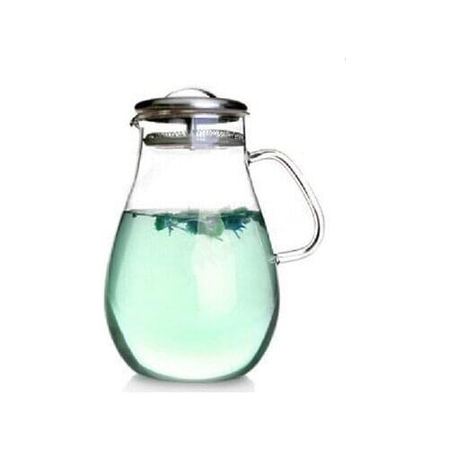 2000ml High temperature glass kettle can be straight burn cold kettle cold kettle teapot fruit juice pot large capacity