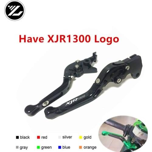 XJR1300 LOGO FOR YAMAHA XJR1300 XJR 1300 1999 - 2003 Motorbike Adjustable Folding Extendable Moto Clutch Brake Levers