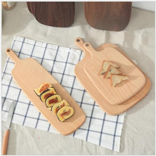 1pcs Black Walnut/Alder Wood Chopping Board Kitchen Wooden Food Plate Pizza Sushi Bread All Wood Tray Cutting Board No Paint