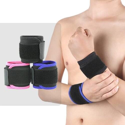 1PC fitness weightlifting wrist protector Bracers Basketball badminton tennis Anti-strain wound winding booster belt