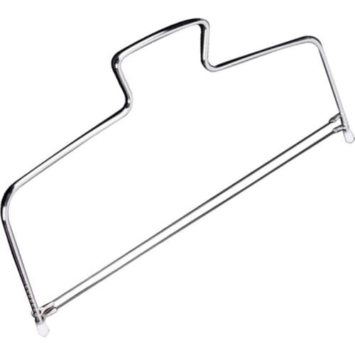 1Pcs Cake Cut Slicer Device Cake Mold Adjustable DIY Baking Tool for Kitchen Cooking Double Line Silver Stainless Steel