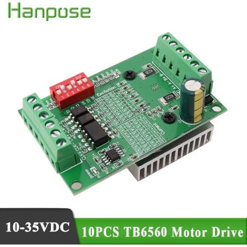 10pcs 3.0A TB6560 Stepper Motor Driver 10V- 35VDC for CNC Router 3D For 57 86 Series Motor para motor de passo