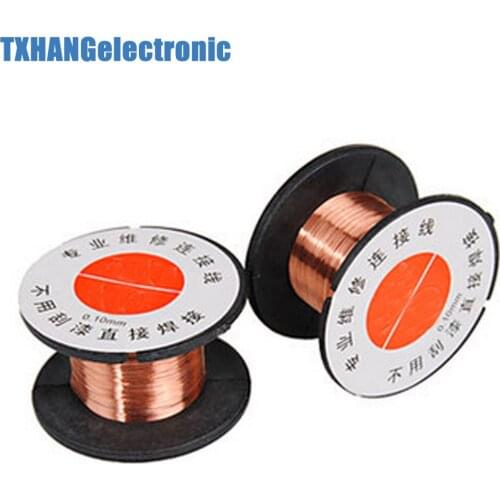 5PCS 0.1MM Copper Soldering Solder PPA Enamelled Repair Reel Wire