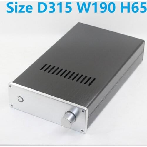 Button D315 W190 H65 DAC Amplifier Housing Knob Button Aluminum Chassis Power Supply DIY Case WA2 Preamplifier Decoder Shell