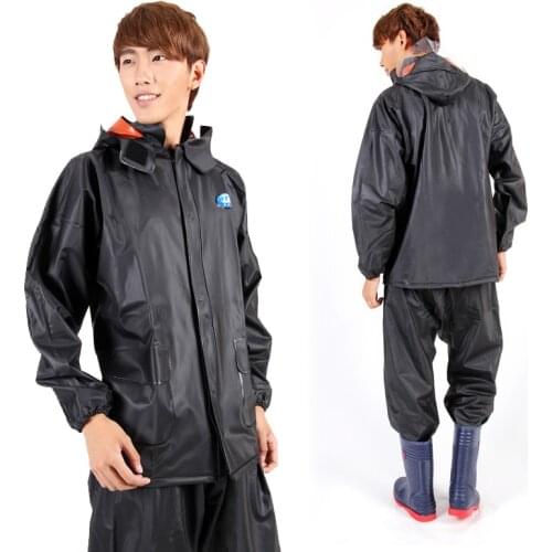 Travel Waterproof Men Raincoat Hooded Thicken Motorcycle Portable Stylish Outdoor Women Raincoat Set Hiking Rain Gear New DA60YY