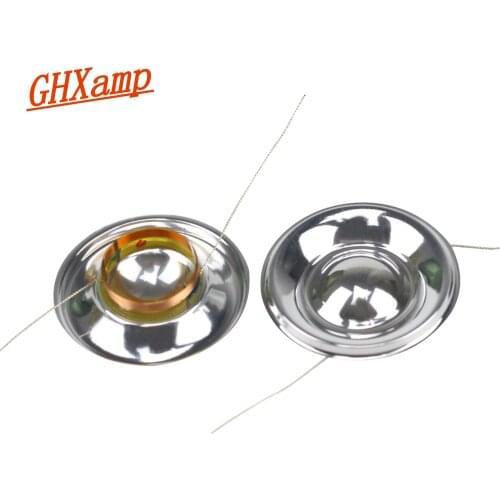 GHXAMP 14 core Surrounded Speaker Voice Coil 8OHM Small Ultra Treble Voice Coil Silver White Film 13.28mm Core 2PCS