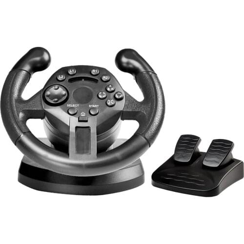 Racing Game Pad Steering Wheel Vibration Joysticks Gaming Racing Steering Wheel Game Controller Mini Driving for PS3