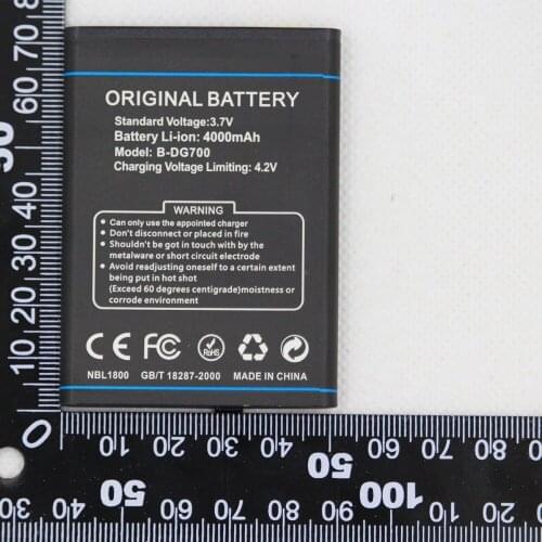 ISUNOO Phone Internal Battery B-DG700 For Doogee DG700 TITANS2 4000mAh B DG700 Mobile Phone Replacement Rechargeable Batterie
