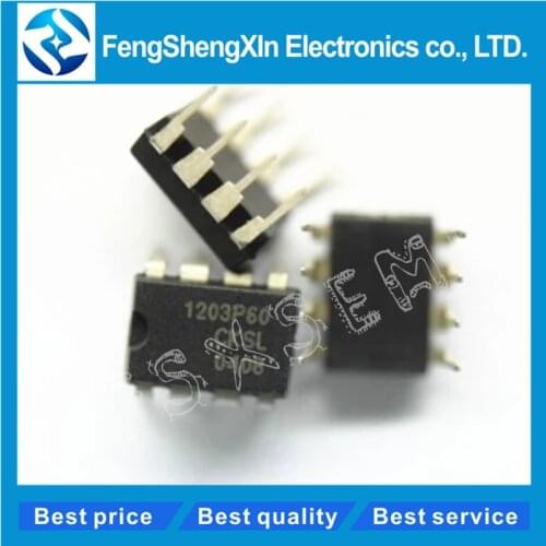 10pcs/lot NCP1203P60 1203P60 DIP-8 PWM Current-Mode Controller IC