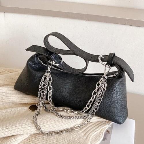 Fashion Women Leather Shoulder Bag Sac Brand Designer Chains Messenger Bags Retro Crossbody Bag Girls New Hand Bags Women 2021