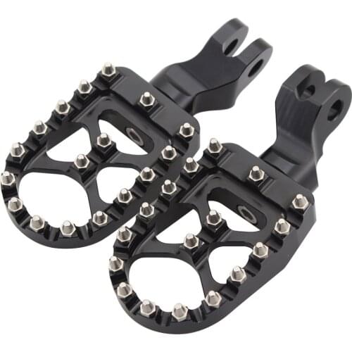 Motorcycle Black Driver Front MX Foot Peg Footpeg Footrest Footboard For Triumph Bonneville T100 T900 Scrambler Trunxon 1200