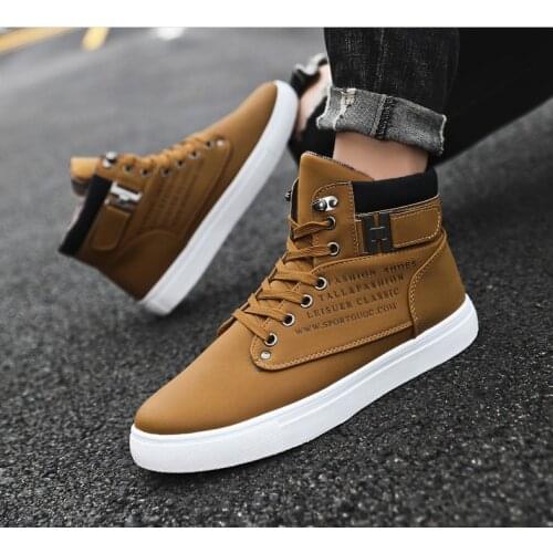 Ankle Boots Warm Men Snow Boots Winter Lace-up Men Shoes 2019 New Arrival Fashion Flock Plush Winter Boots Men 2019 New