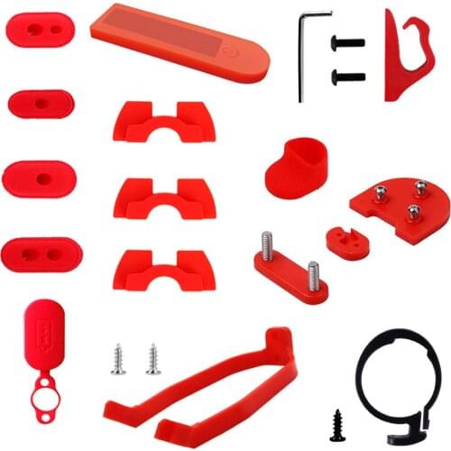 For Xiaomi M365/M187/Pro Accessories Scooter Rear Fender Wing Mudguard Combination Sets Special Hook Shock Absorber Sets
