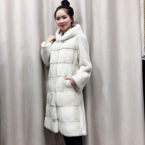Real Whole Mink Fur Coat Women Jacket Outwear Winter Porpular Mink fur Coats