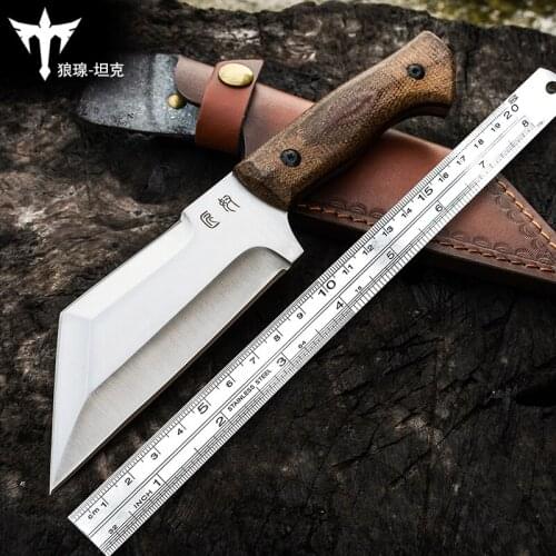 WIND Tank Self-defense knife outdoor survival tactical knife camping knife high sharp hunting knife G10 handle 8cr13mov blade