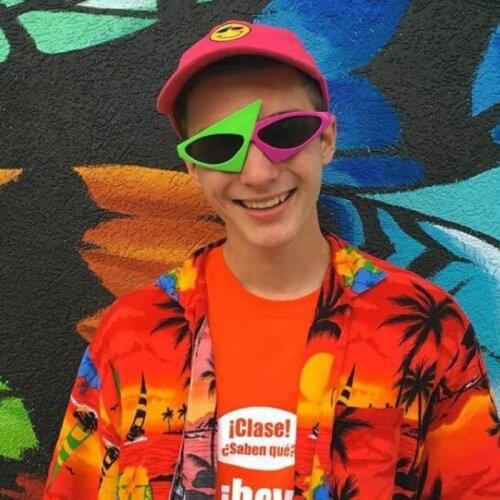 Web Celebrity Roy Purdy Same Style Glasses Cosplay Costumes Accessories Fashion Funny Fancy Fans Hip Hop Sunglasses Eyewear