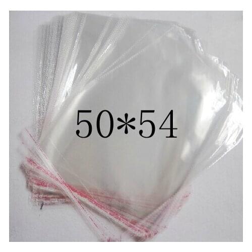 Clear Resealable Cellophane/BOPP/Poly Bags 50*54CM Transparent Opp Bag Packing Plastic Bags Self Adhesive Seal 50*54 CM