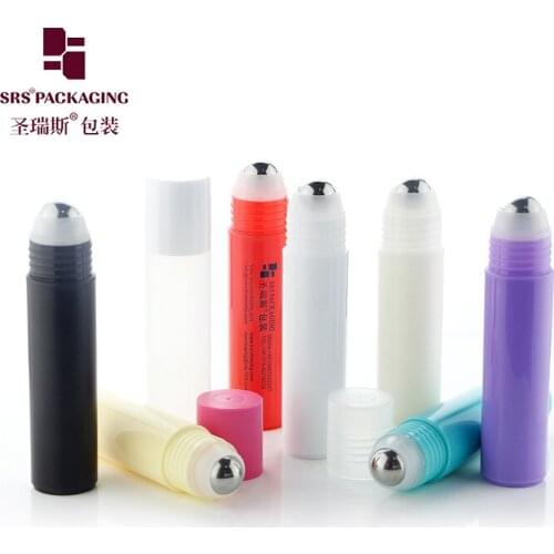 Empty Personal Care Packing 30ml roll bottle with top roller custom plastic roll-on bottles
