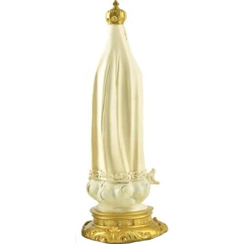 20cm Fatima Statue Catholic Religious Figurine Tabletop Décor Ornament Gift