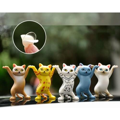 Hot Sale Car Ornaments Cute Cats Dashboard Toy Decoration Lovely Cat Doll Toy Car-styling Interior Accessories Gift