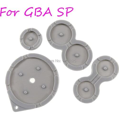 120sets/lot 4 in 1 Conductive adhesive for GBA SP Conductive Silicone Rubber Button For GameBoy Advance SP