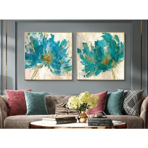 100% beautiful flowers hand oil painting home decoration Abstract on Canvas Hand-painted Wall Art for room no frame