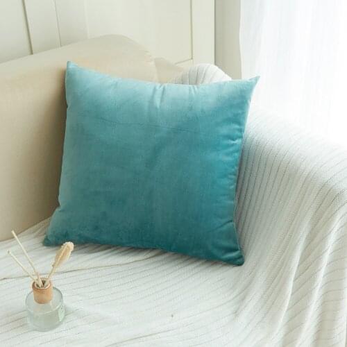 Velvet Pillow Sofa Waist Throw Cushion Cover Home Decor Cushion Cover Case Home Decoration Accessories Pillow Cover 45 x 45