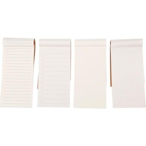 Blank Books Grid Books Stationery Tearing Practical Notepad Kraft Paper Notepad Small Notebook Plan Notes