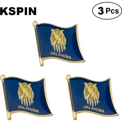 U.S.A Oklahoma Lapel Pin Brooches Pins Flag badge Brooch Badges
