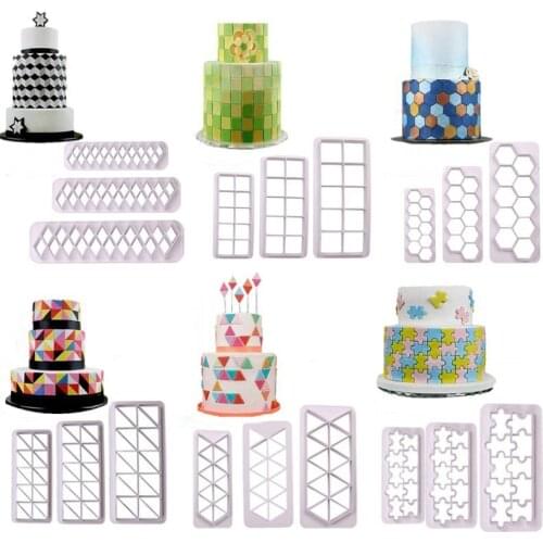 DIY various shape baking molds Chocolate biscuit cookie cutter Cake decorating tools Cake printing plastic cutting film
