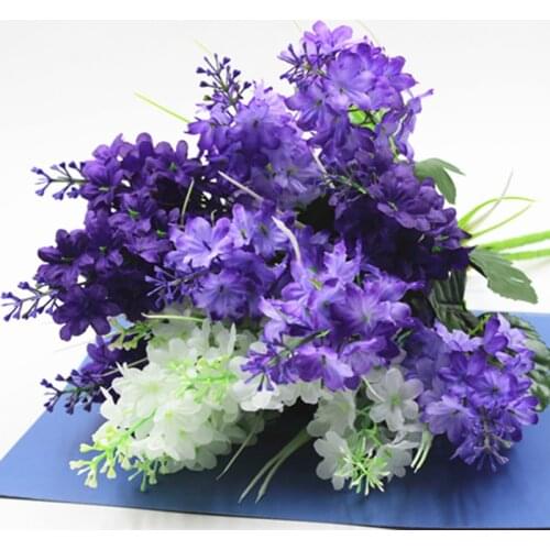 Hyacinth Violet Flower Artificial Flowers Marriage Birthday Party decor Bridal Floral Home Decoration Ornamental Flores 1PC