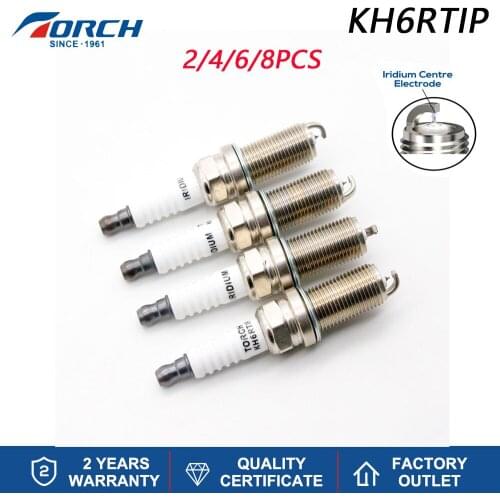 Hot Sale Original Spark Plug Iridium Platinum TORCH KH6RTIP Replace for NGK ILFR6A/ILFR6B Denso VKH20/VKH20Y Engines Components
