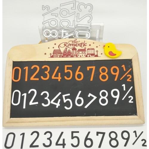 Exquisite Arabic numerals 0-9 metal cutting molds, scrapbooks, photo album decorations, DIY handmade artworks