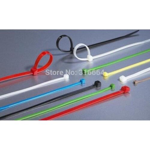 250Pcs/pack 6*300mm high quality Width 5.2mm black color Factory Standard Self-locking Plastic Nylon Cable Ties,Wire Zip Tie