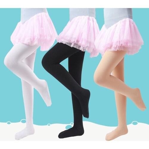 2020 New Autumn Velvet Dance Pantyhose Children Anti-pilling Dance Socks Girls' Stockings Pantyhose Keep Warm Thicken With Feet