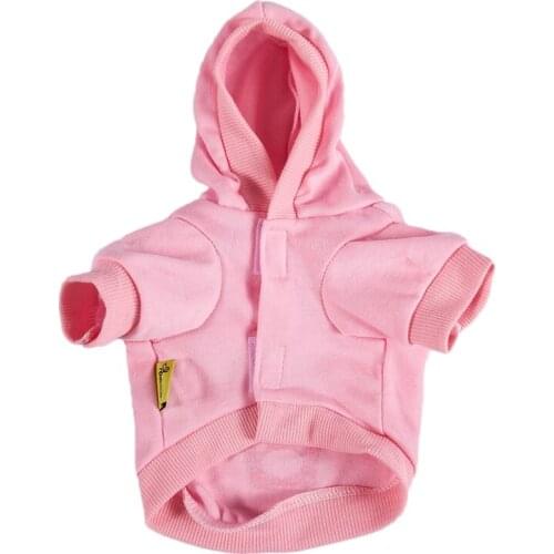Dog Cat Clothes Jersey Knitwear Warm Vest for Dog Jacket Hooded Coat Dog Clothes (Pink, XS)