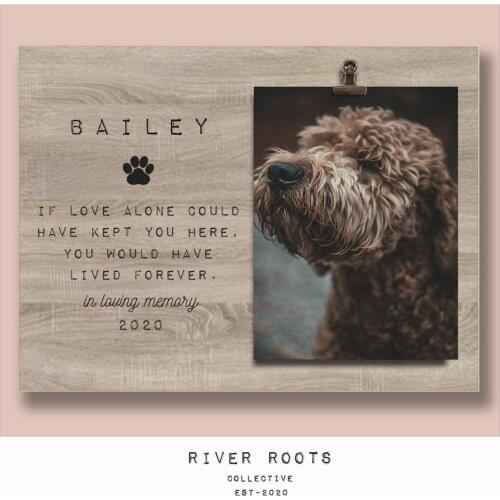 Pet Loss Gifts, Personalized Pet Memorial Frame, Cat Loss Gift, Dog Loss Gift, Pet Bereavement Gift, Pet Sympathy Gift, Pet Loss