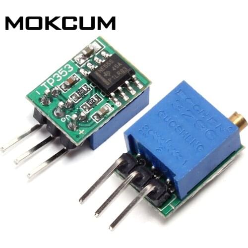 DC 5-15V Oscillator NE555 Module Square Output Adjustable Vibrator Pulse Generator Signal Generator Signal Source 0.5Hz-70Hz