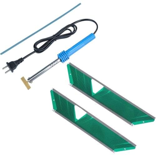 Qianyinuo 2pcs Flat Cable & 1set Soldering T-Iron For SAAB 93 95 9-3 9-5 SID1 Computer LCD Pixel Display Repair Ribbon Cable