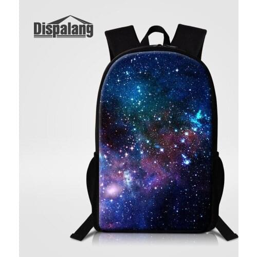 Women Men 3D Printing Backpack Galaxy Universe Space Custom Design School Bags Boy Girl Fashion Bookbag Children 16 Inch Bagpack